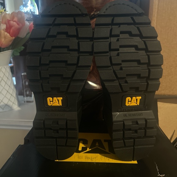 Caterpillar Black Leather Boots main image 6